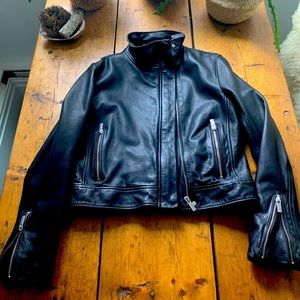 Babaton Moto Jacket - Size M - Black